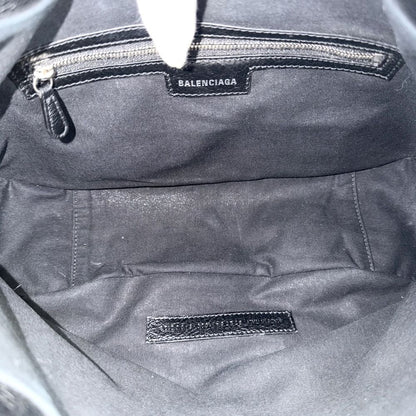 Balenciaga Shoulder Bag Neo Cagole Crossbody Leather Black Silver — view 4