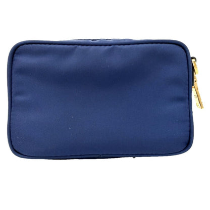 Prada Shoulder Bag Pouch 2-Way Crossbody Nylon Blue Gold — view 2
