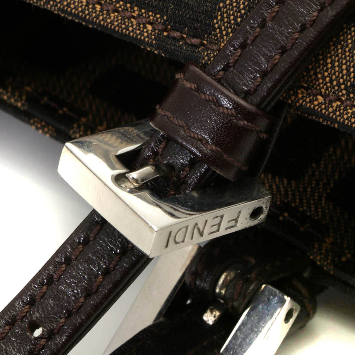 Fendi Zucca Tote Beige Dark Brown — view 6