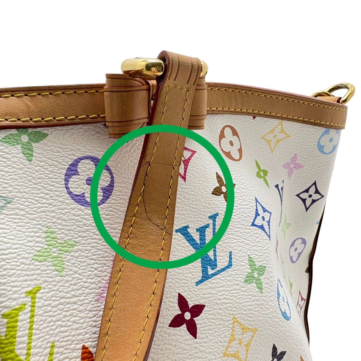 Louis Vuitton Charlene GM Multicolor Blanc Tote Monogram — view 7