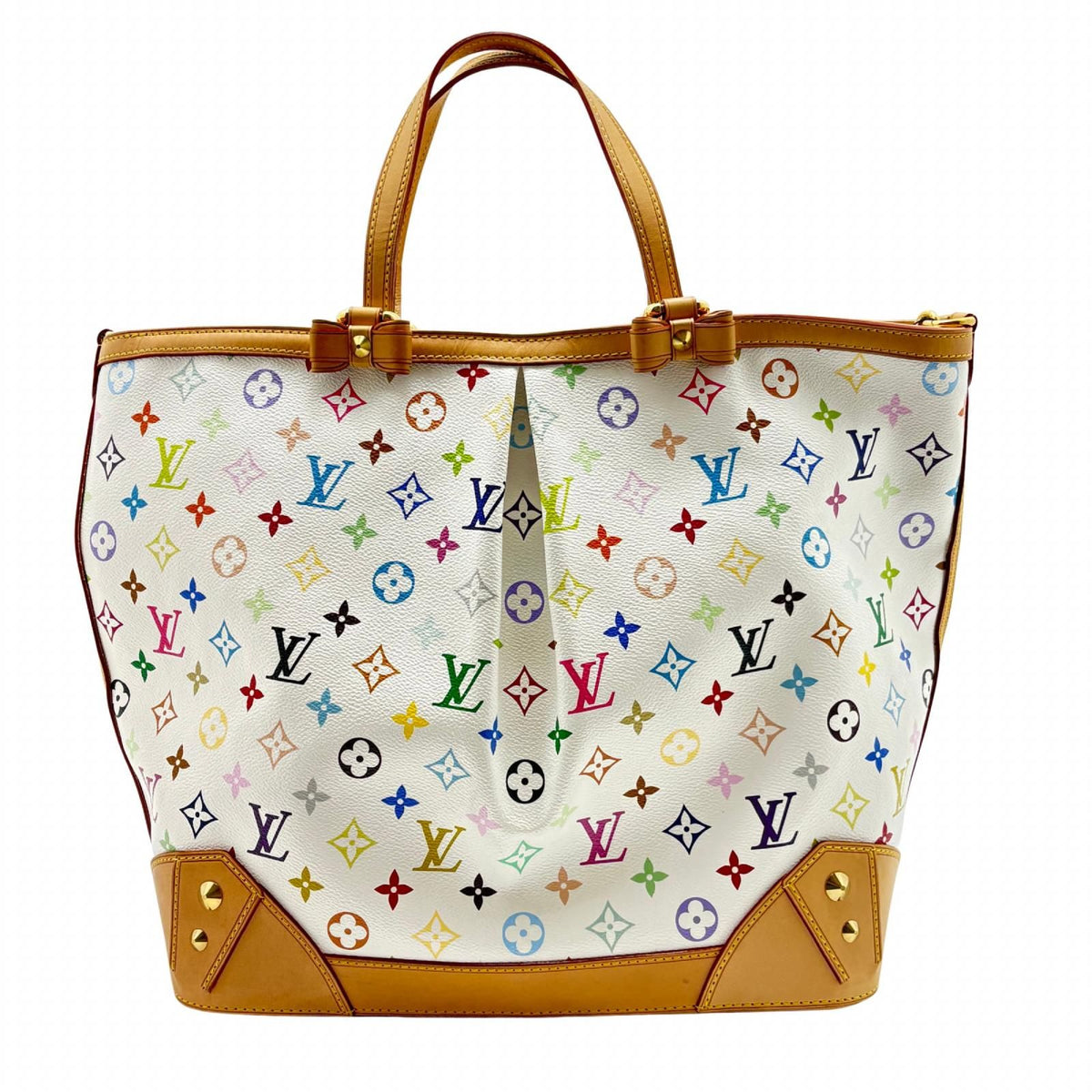 Louis Vuitton Charlene GM Multicolor Blanc Tote Monogram