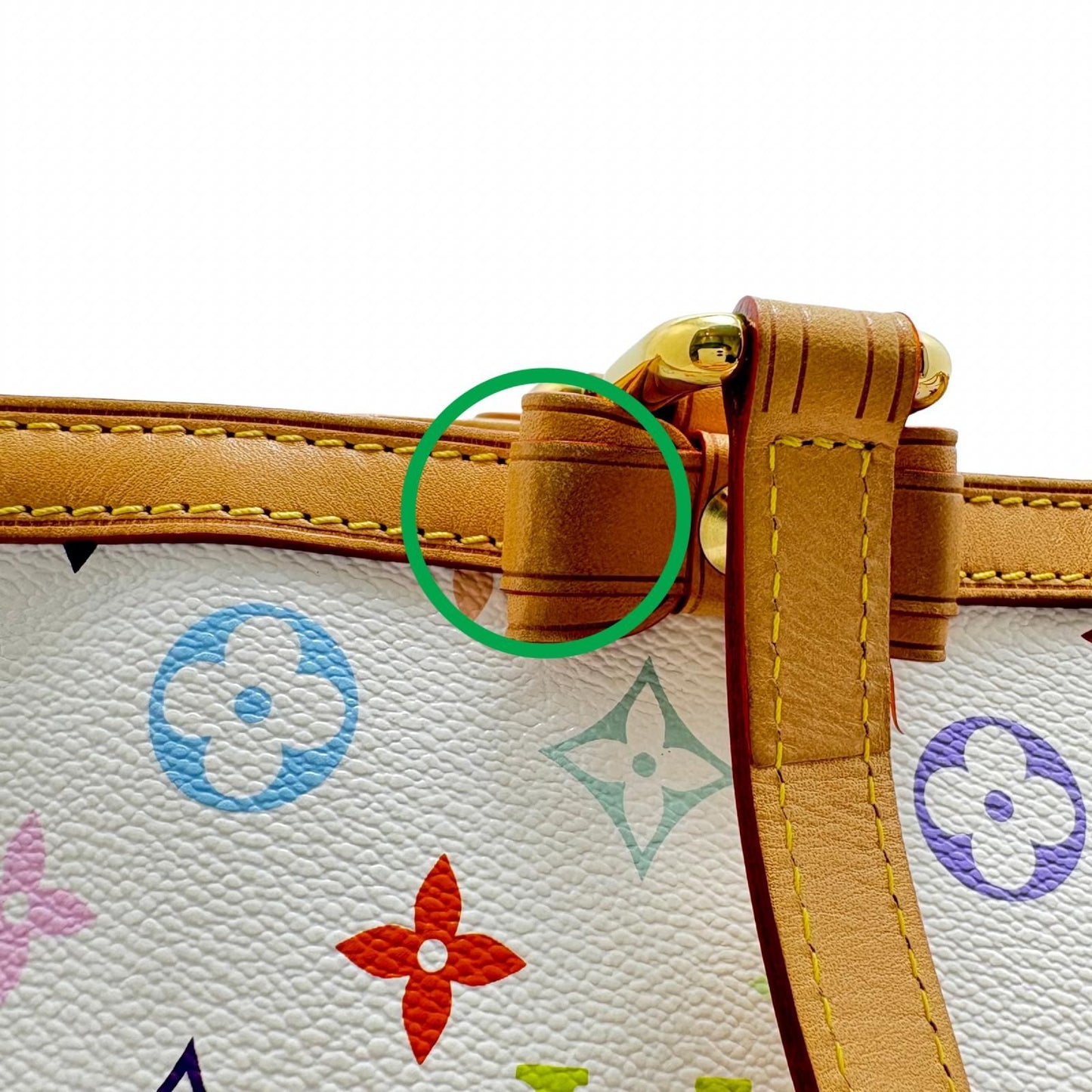 Louis Vuitton Charlene GM Multicolor Blanc Tote Monogram — view 8