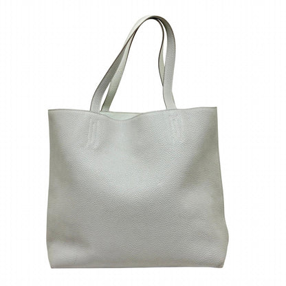 Hermes Double Sens 45 Pearl Gray White Tote Taurillon Clemence — view 5