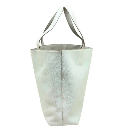 Hermes Double Sens 45 Pearl Gray White Tote Taurillon Clemence — view 2