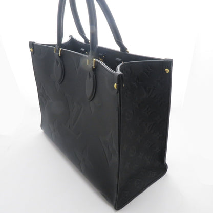Louis Vuitton on the Go MM Monogram Empreinte Noir Tote Tag Stamp — view 2