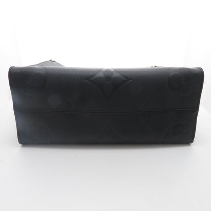 Louis Vuitton on the Go MM Monogram Empreinte Noir Tote Tag Stamp — view 5