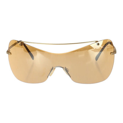 Versace Shield Orange Gold Metal Acetate Sunglasses Eyewear — view 2