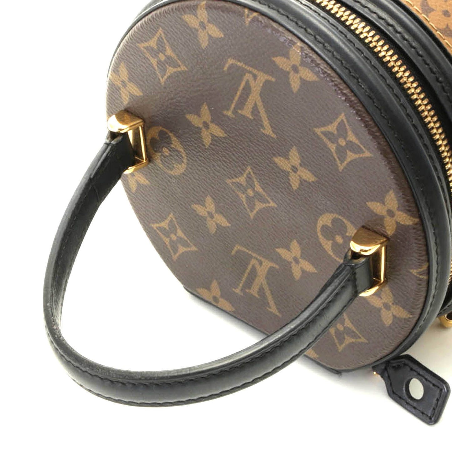 Louis Vuitton Cannes Monogram Reverse Shoulder Bag Brown — view 4