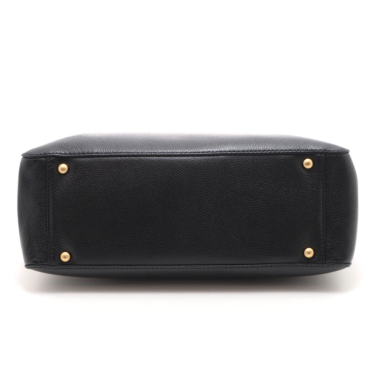 Chanel CC Logo 2-Way Black Caviar Shoulder Bag — view 3