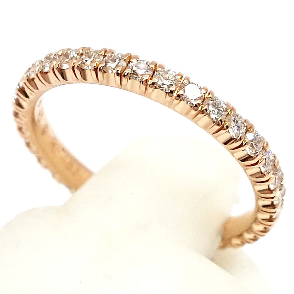 Cartier 18k Pink Gold Etincelle de Cartier Full Eternity Diamond Ring Pinky — view 4