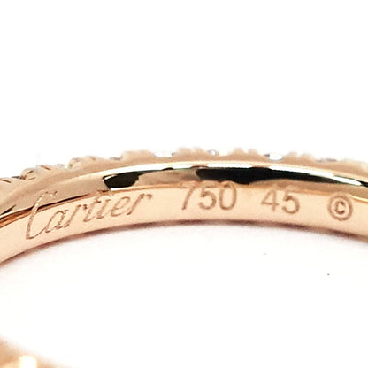Cartier 18k Pink Gold Etincelle de Cartier Full Eternity Diamond Ring Pinky — view 6