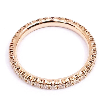 Cartier 18k Pink Gold Etincelle de Cartier Full Eternity Diamond Ring Pinky — view 7