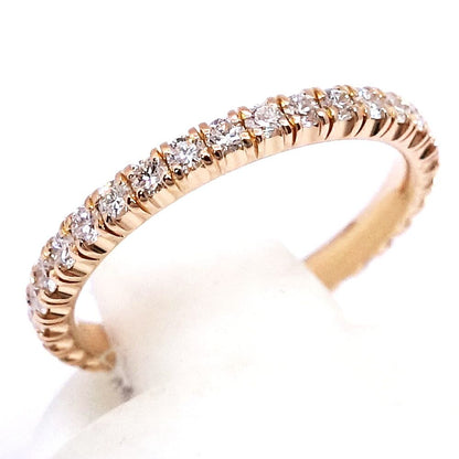 Cartier 18k Pink Gold Etincelle de Cartier Full Eternity Diamond Ring Pinky — view 3