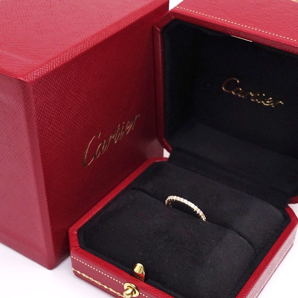 Cartier 18k Pink Gold Etincelle de Cartier Full Eternity Diamond Ring Pinky — view 8
