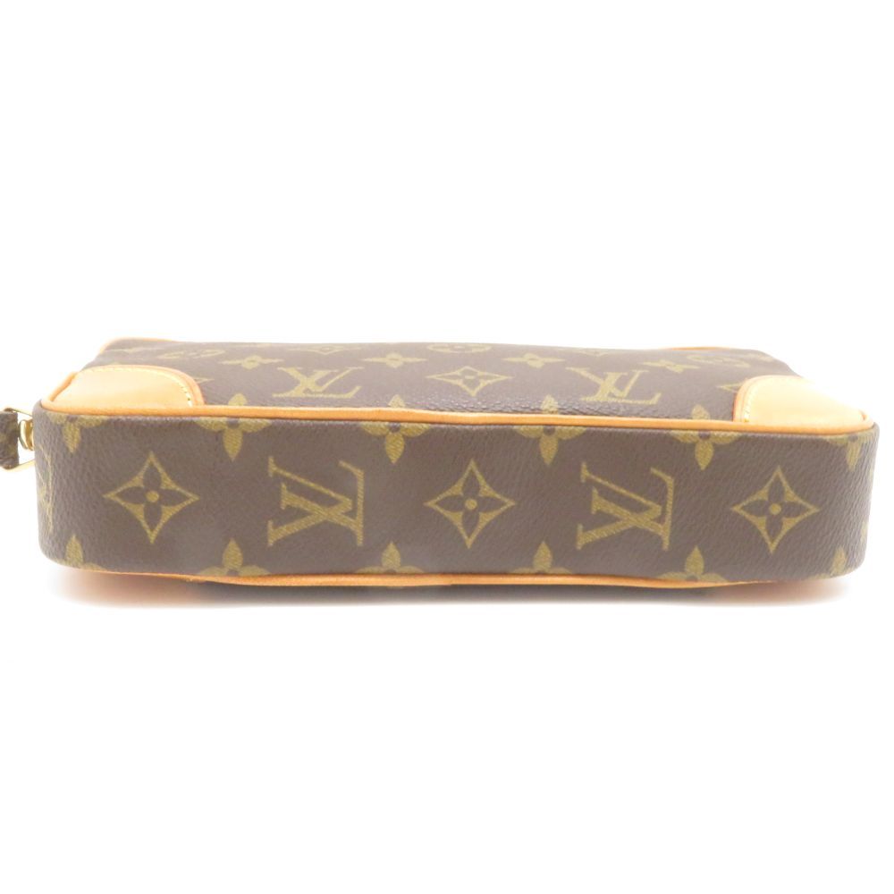 Louis Vuitton Marly Dragonne PM Monogram Handbag Canvas Brown — view 3