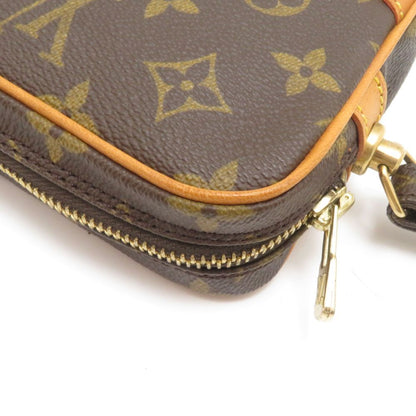 Louis Vuitton Marly Dragonne PM Monogram Handbag Canvas Brown — view 8