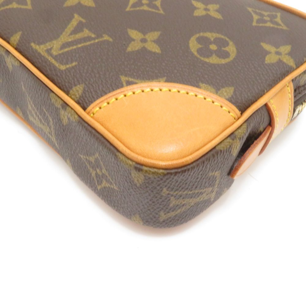 Louis Vuitton Marly Dragonne PM Monogram Handbag Canvas Brown — view 6
