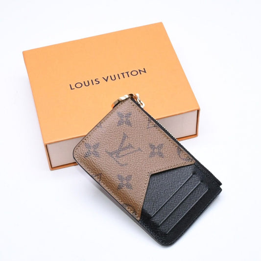 Louis Vuitton Card Case Romy Monogram Canvas Brown
