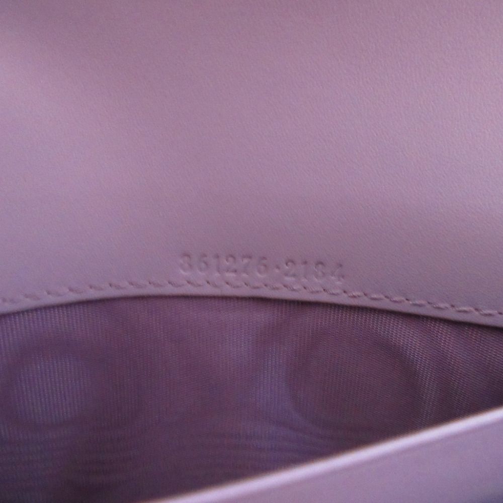 Gucci Jumbo GG Leather Lavender Purple Bifold Wallet — view 7