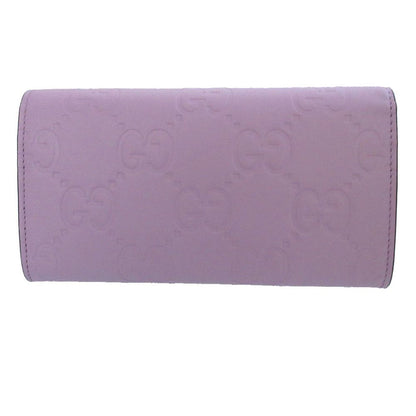 Gucci Jumbo GG Leather Lavender Purple Bifold Wallet — view 3