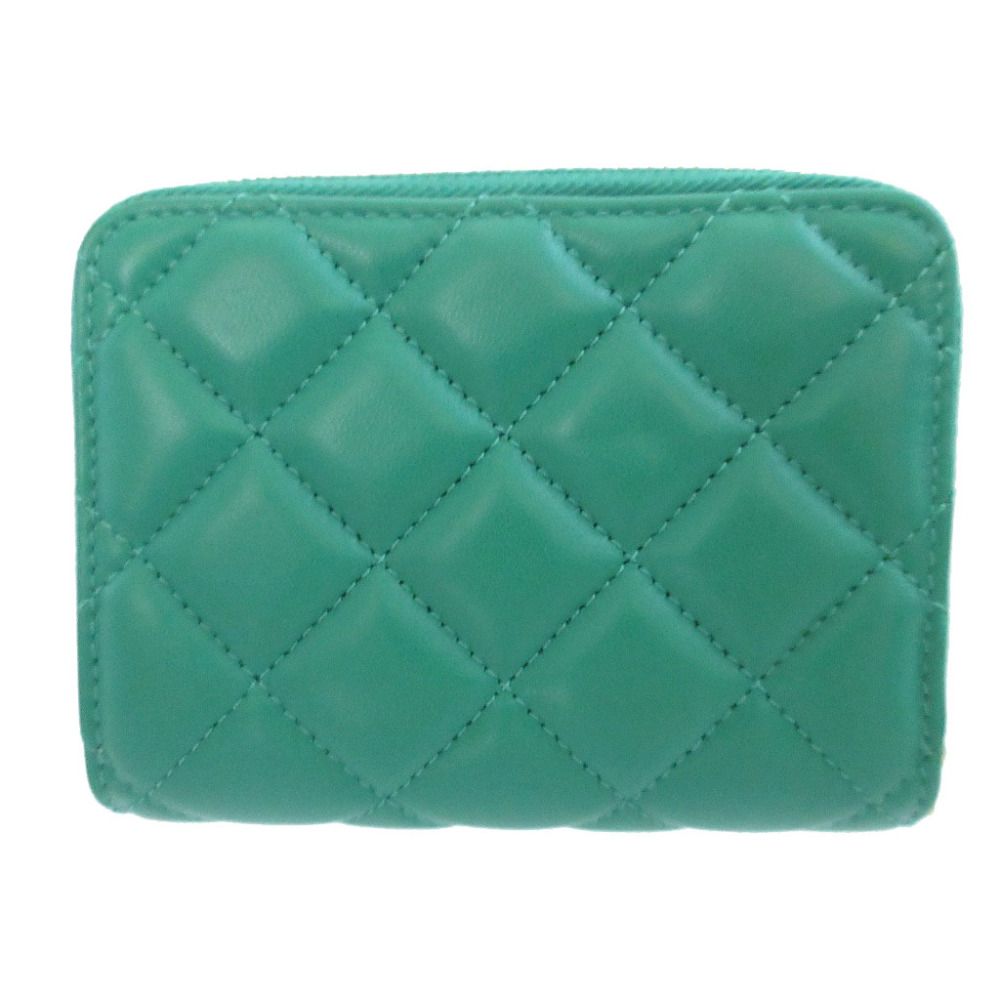 Versace Medusa Quilted Leather Green Bifold Wallet — view 2