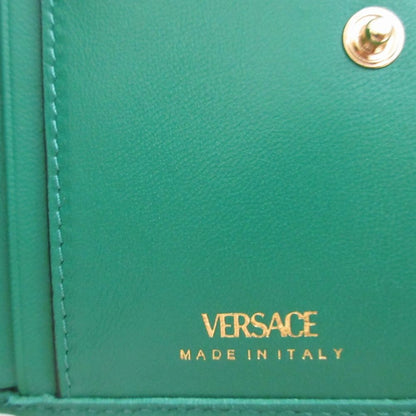 Versace Medusa Quilted Leather Green Bifold Wallet — view 7