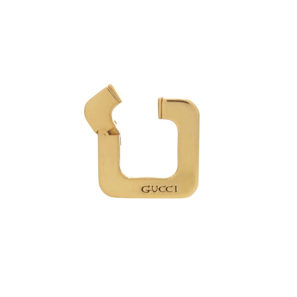 Gucci Square Ear Cuff Gold Metal Earrings — view 4