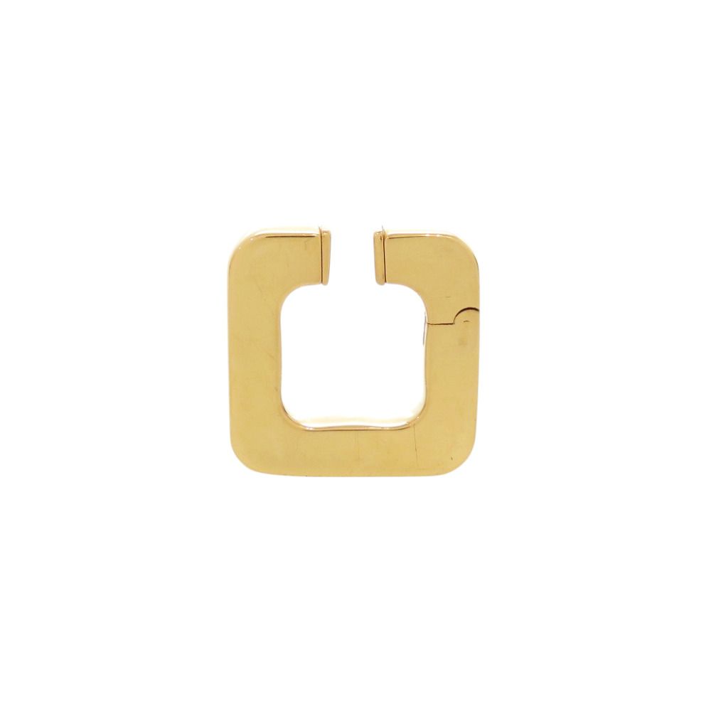 Gucci Square Ear Cuff Gold Metal Earrings — view 3