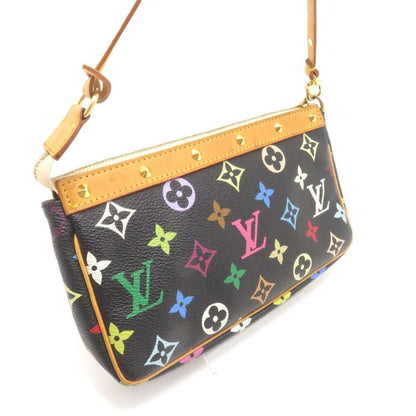 Louis Vuitton Pochette Accessoires Multicolor Noir Handbag Monogram — view 2