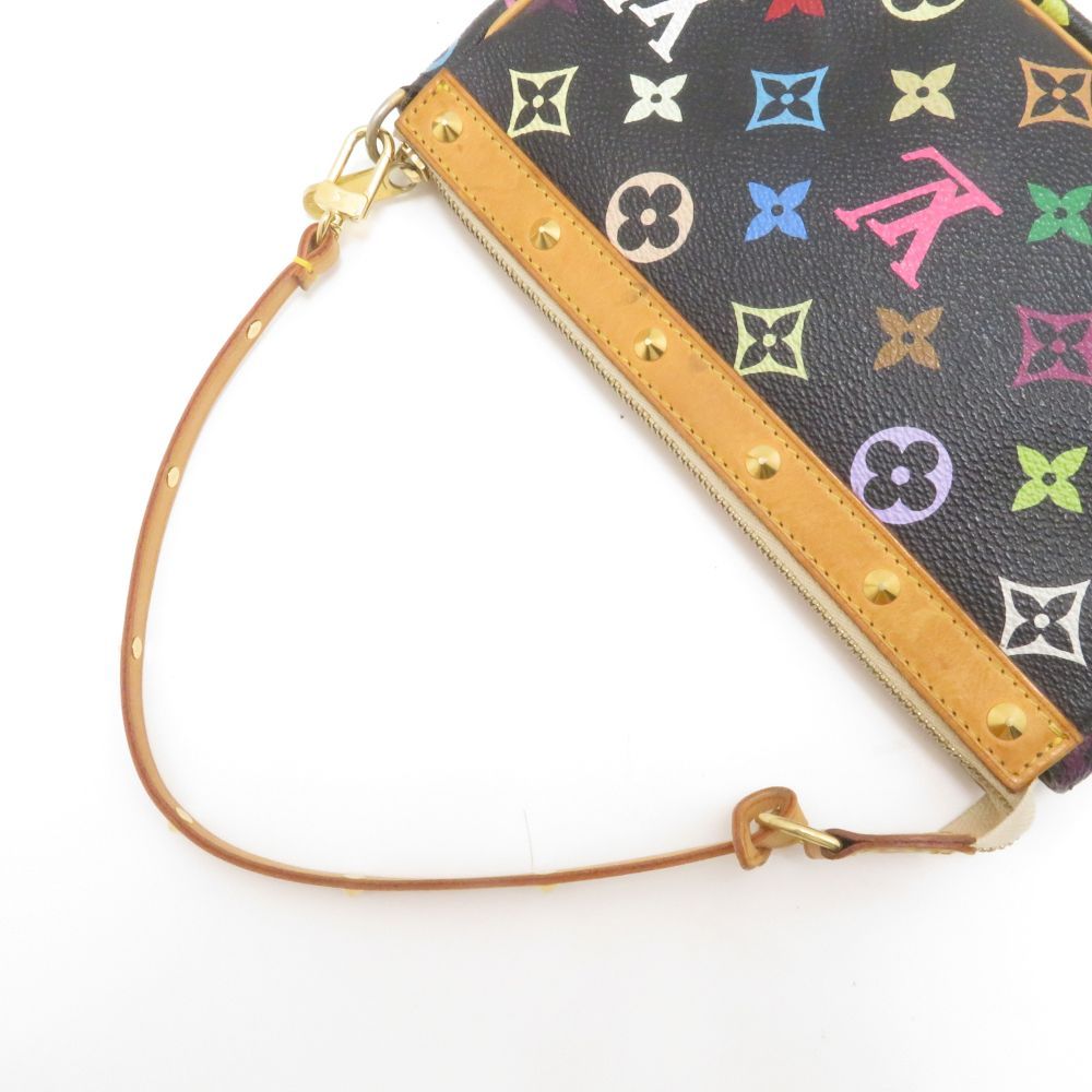 Louis Vuitton Pochette Accessoires Multicolor Noir Handbag Monogram — view 3