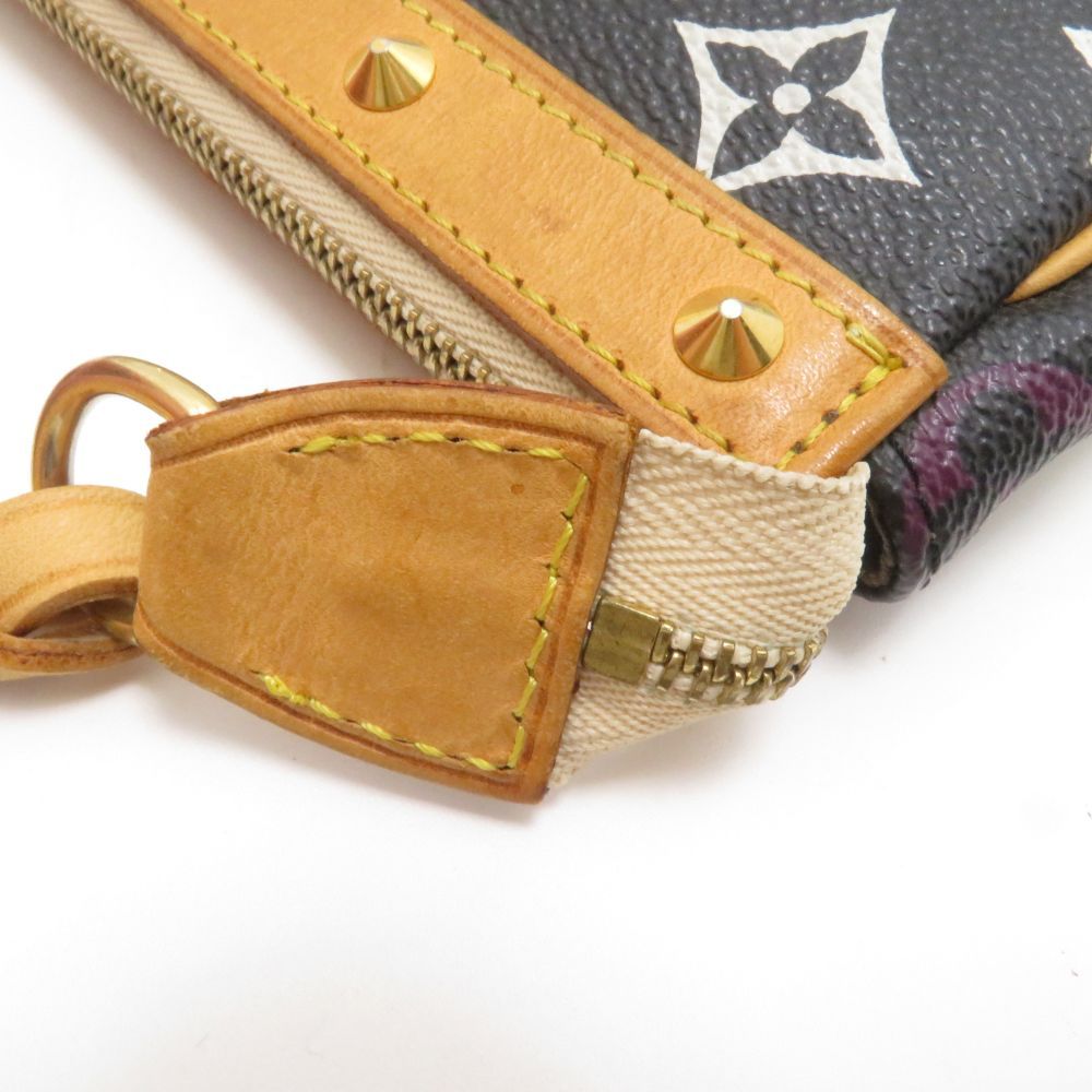 Louis Vuitton Pochette Accessoires Multicolor Noir Handbag Monogram — view 7