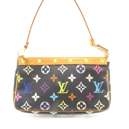 Louis Vuitton Pochette Accessoires Multicolor Noir Handbag Monogram
