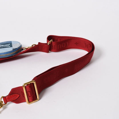 Louis Vuitton Multi Pochette Accessoires Pouch Denim Monogram — view 5