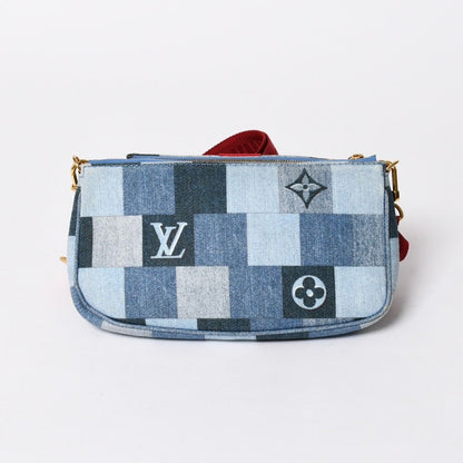 Louis Vuitton Multi Pochette Accessoires Pouch Denim Monogram — view 2