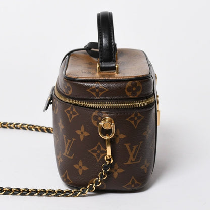 Louis Vuitton Vanity Chain Pouch Monogram Reverse Brown Gold — view 3