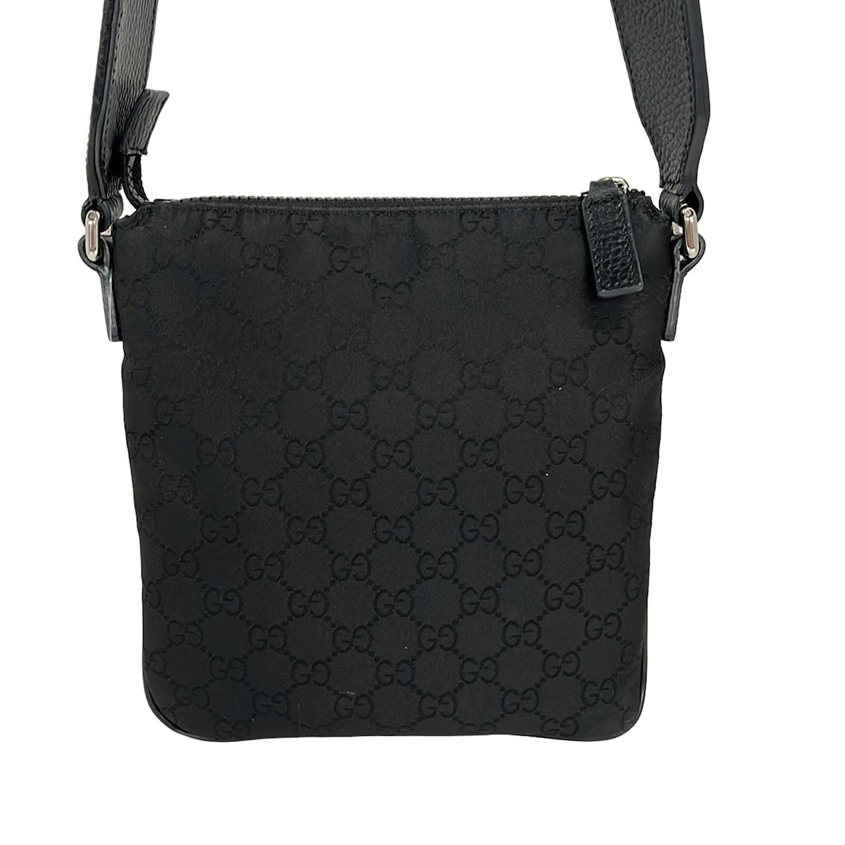 Gucci Shoulder Bag GG Pattern Black Leather — view 3