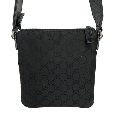 Gucci Shoulder Bag GG Pattern Black Leather — view 3