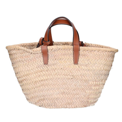 Celine Teen Classic Panier Raffia&calfskin Basket Bag — view 3