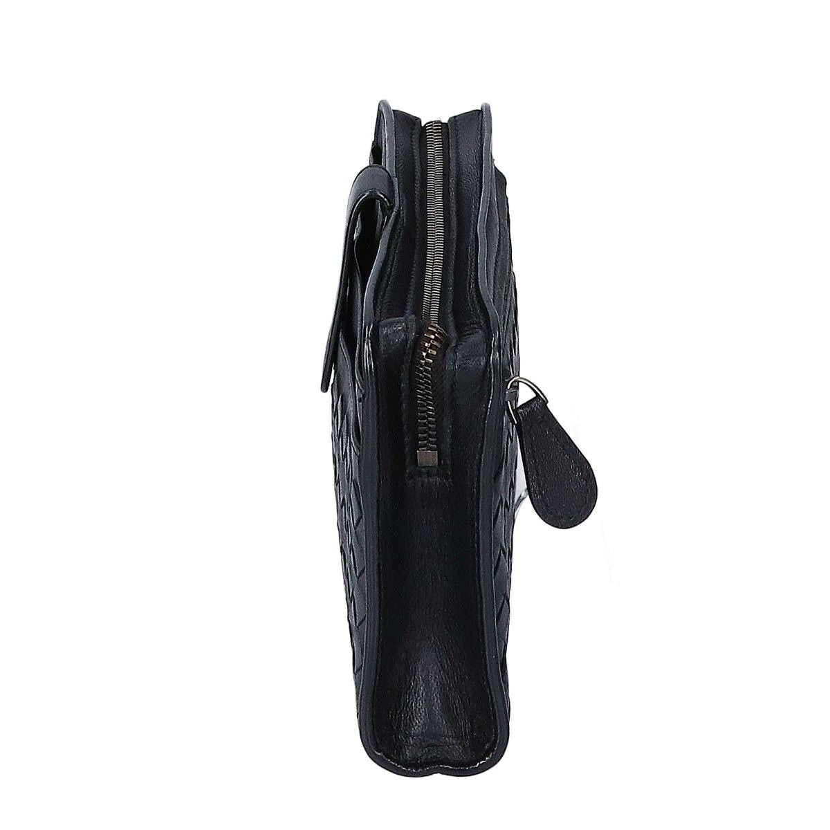Bottega Veneta Leather Intrecciato Clutch — view 2