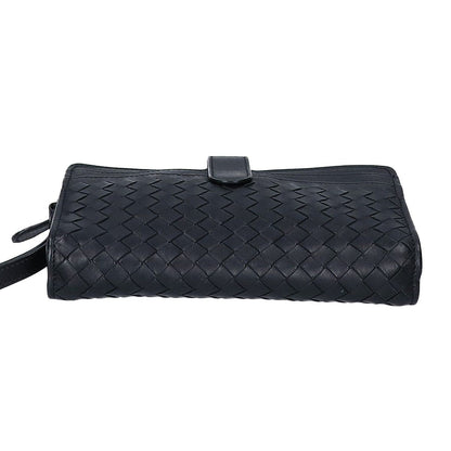 Bottega Veneta Leather Intrecciato Clutch — view 5