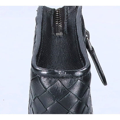 Bottega Veneta Leather Intrecciato Clutch — view 7