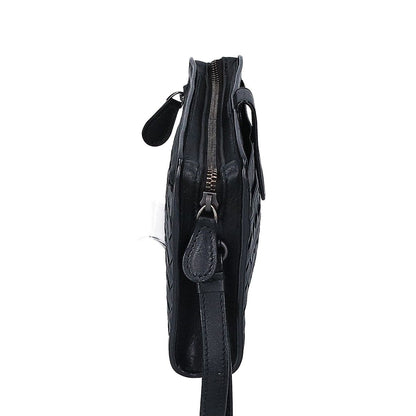 Bottega Veneta Leather Intrecciato Clutch — view 4