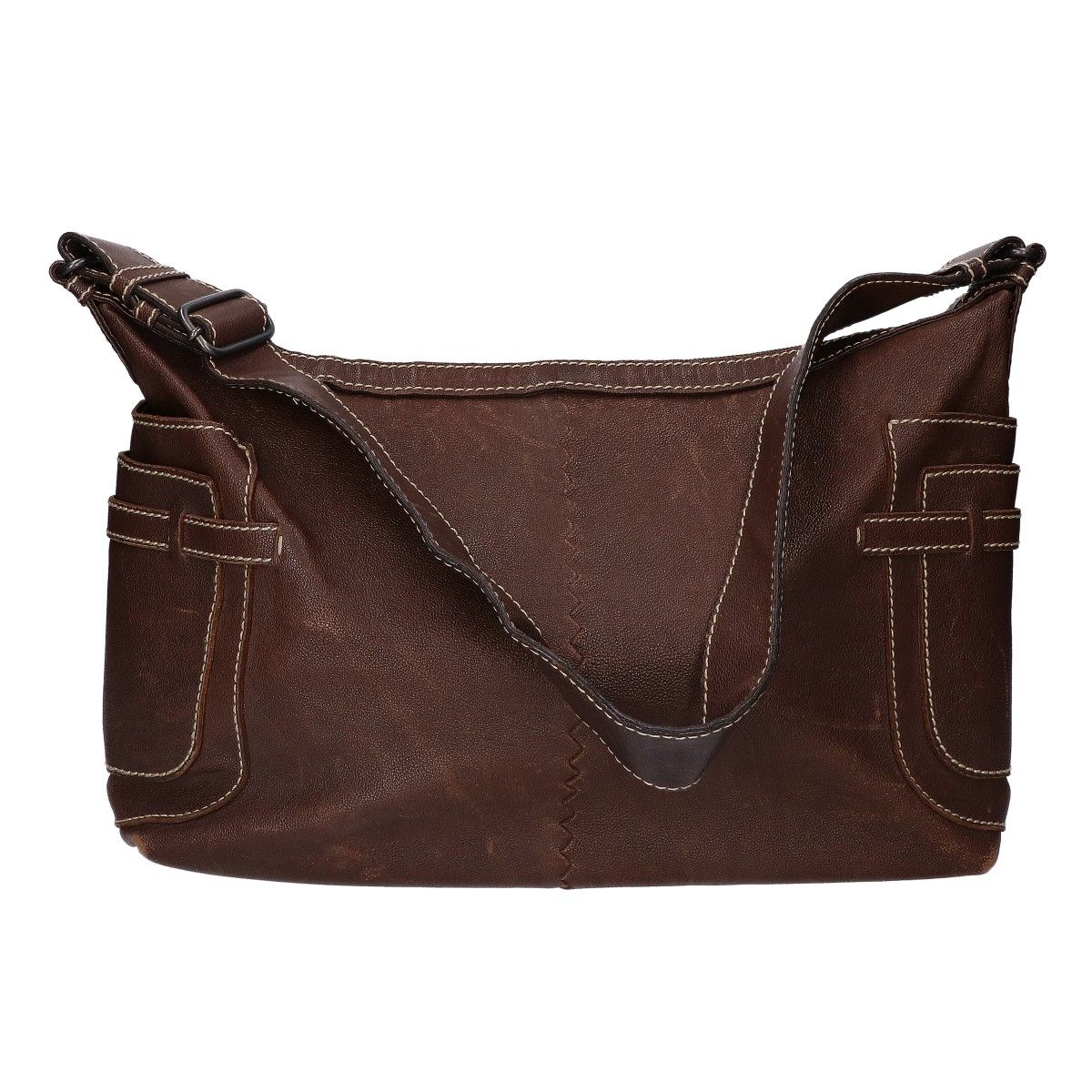 Bottega Veneta Leather Shoulder Bag Brown