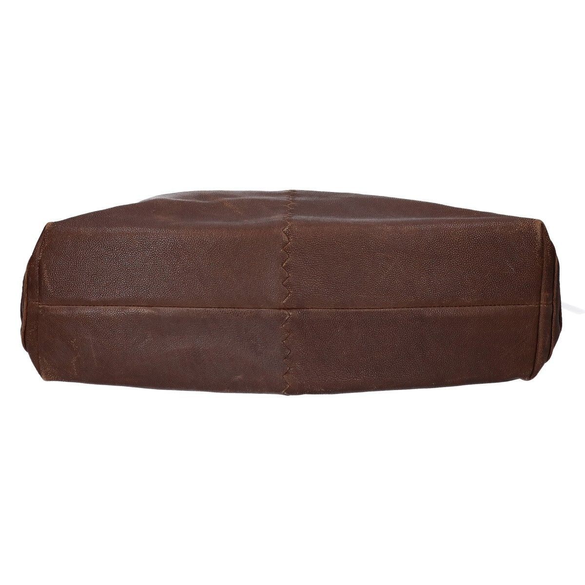 Bottega Veneta Leather Shoulder Bag Brown — view 5