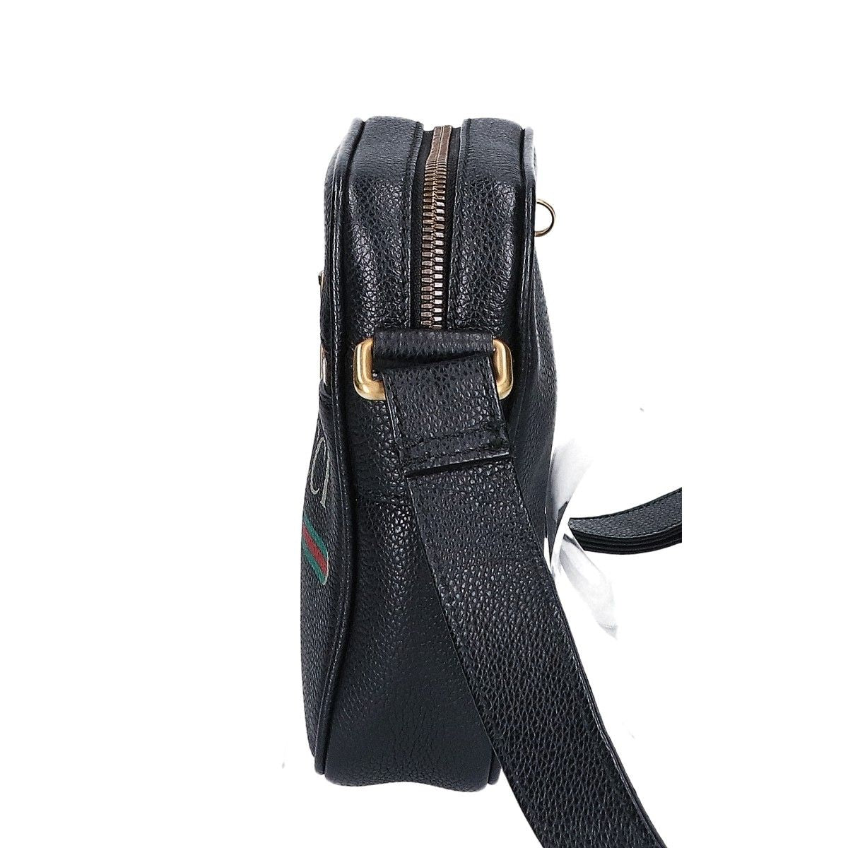 Gucci Logo Print Shoulder Bag Black — view 2