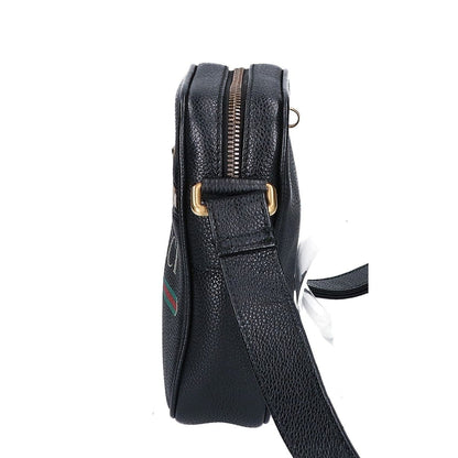 Gucci Logo Print Shoulder Bag Black — view 2