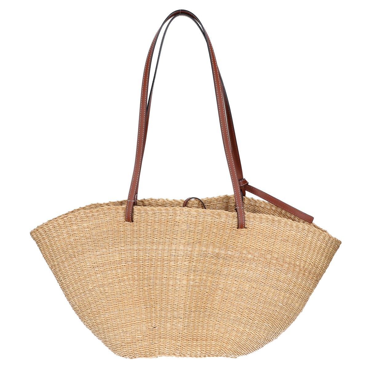 Loewe Elephant Grass & Calfskin Shell Basket Bag — view 3