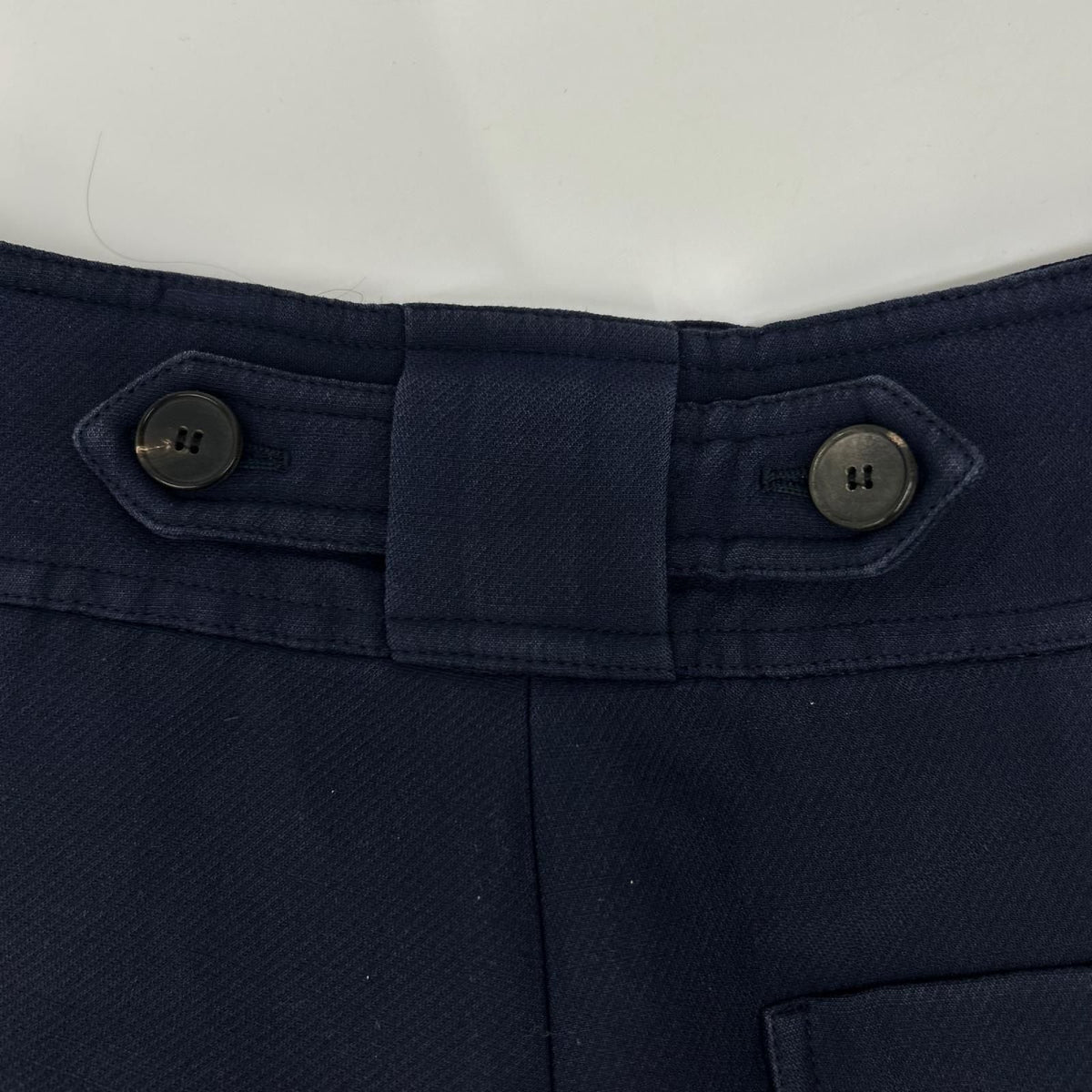 Dior Navy Wool Silk Zip Fly Culottes Pants — view 8