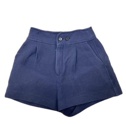 Dior Navy Wool Silk Zip Fly Culottes Pants