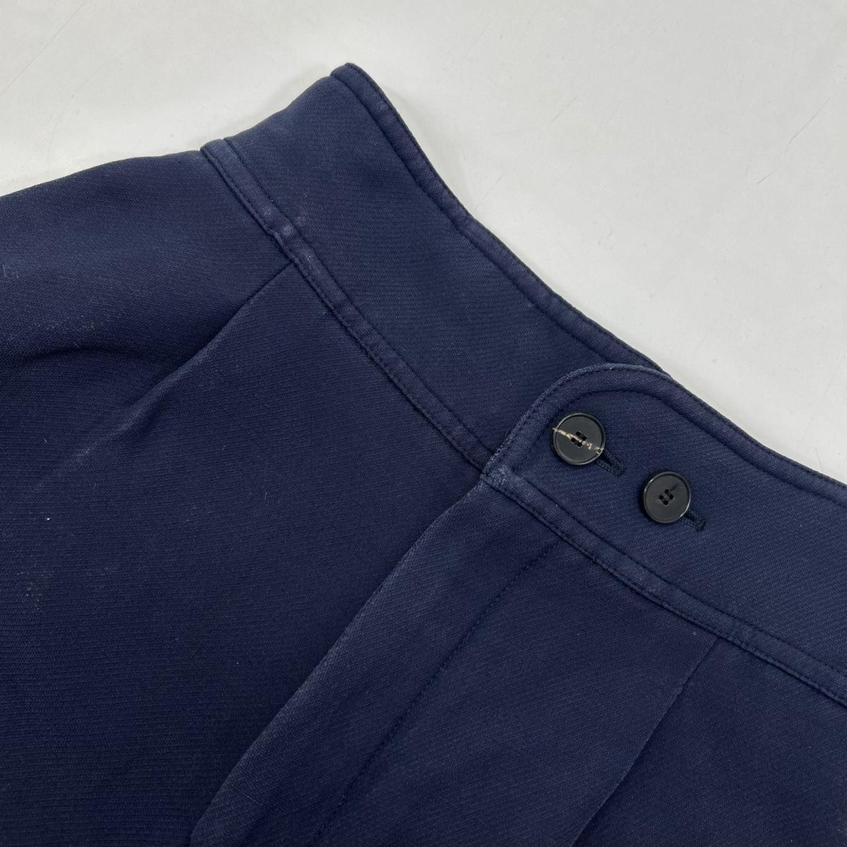 Dior Navy Wool Silk Zip Fly Culottes Pants — view 5
